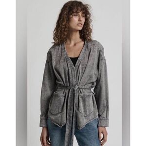 One Teaspoon Gray Button Down Shirt